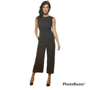Black Tape black jumpsuit with tie back and key hole back